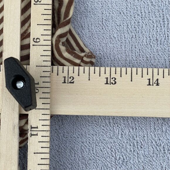 Plenty By Tracy Reese Tank Top Mini Dress Women’s Sm Brown/Cream Striped Bubble - Picture 7 of 15